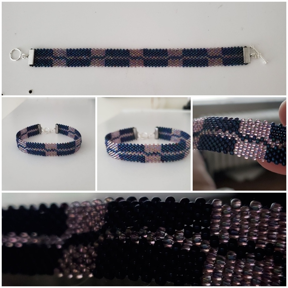 Handmade bracelet and earring set